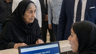 سخر من سيدة مثنه في البنك لكنه ندم