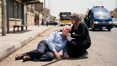ساعدت رجل كبير 