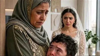 مرات ابني المريض 